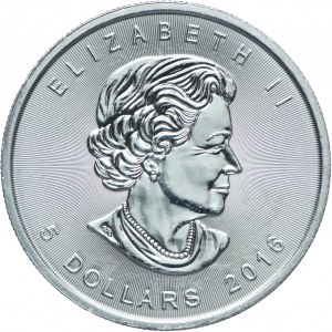 Canada, Elizabeth II, $5 2016