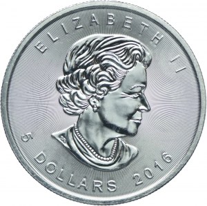 Canada, Elizabeth II, $5 2016
