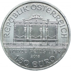 Austria, 1,5 euro 2018 Filharmonia
