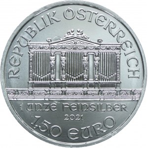 Austria, 1,5 euro 2021 Filharmonia