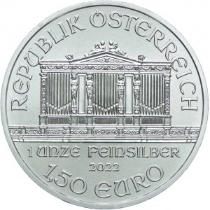 Austria, 1,5 euro 2022 Filharmonia