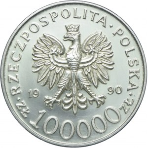 III RP, 100.000 złotych 1990 Solidarność, TYP A