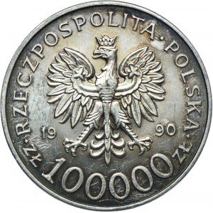 100.000 złotych 1990, Solidarność, TYP A