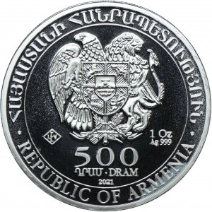 Armenia, 500 dram 2021 Noah's Ark