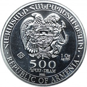 Armenia, 500 dram 2021 Noah's Ark