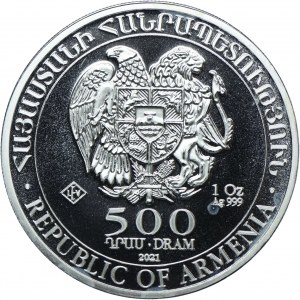 Armenia, 500 dram 2021 Noah's Ark