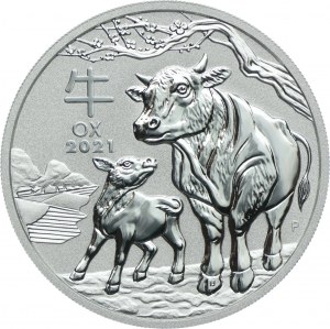 Australia, $1 2021 Year of the Ox