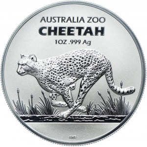 Australia, Elżbieta II, 1 dolar 2021 Gepard
