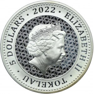 Tokelau, Elżbieta II, 5 dolarów 2022