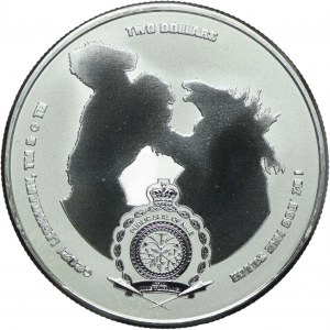Niue, 2 dolary 2021 Godzilla