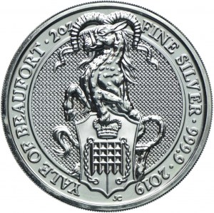 United Kingdom, Elizabeth II, £5 2019, Beasts of the Queen - Yale of Beaufort