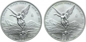 Mexico, Libertad, 1/2 onza 2018 (2pc).
