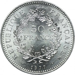 France, 50 francs 1977 Paris, Hercules