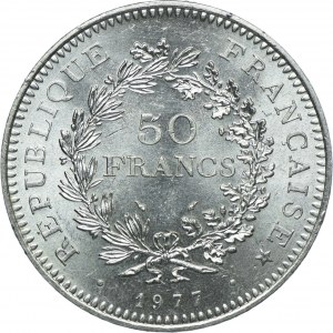 France, 50 francs 1977 Paris, Hercules