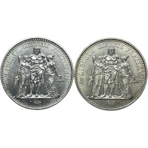 Francja, zestaw 10 franków 1968 Paryż (2 sztuki)