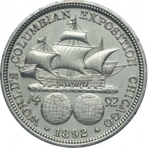 USA, 1/2 dolara 1892 Filadelfia, Światowa Wystawa Kolumbijska w Chicago