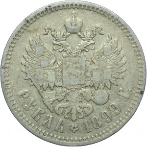 Russia, Nicholas II, ruble 1899 ★★★, Brussels