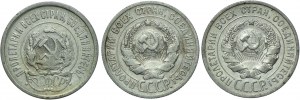 Russia, USSR, set of 20 kopecks 1923-1925 (3pc).