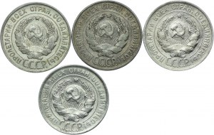 Russia, USSR, set of 20 kopecks 1927-1930 (4pc).