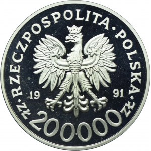200.000 złotych 1991 XVI Zimowe Igrzyska Olimpijskie Albertville 1992