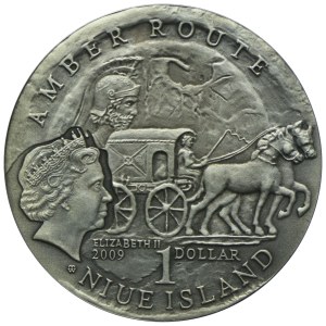Niue, 1 dolar 2009 Szlak Bursztynowy - Elbląg