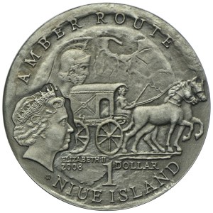 Niue, 1 dolar 2008 Szlak Bursztynowy - Gdańsk