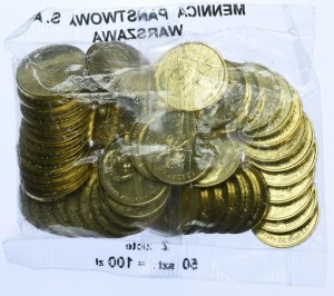 Mint bag (50pcs), 2 gold 2002 Wladyslaw Anders
