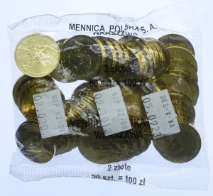 Mint bag (50pcs), 2 gold 2005 Konstanty Ildefons Galczynski