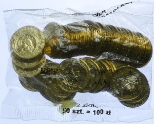 Mint bag (50pcs), 2 gold 2004 History of Gold - Harvester
