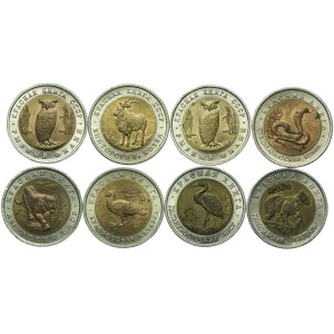 ZSRR/Rosja, zestaw Czerwona Księga 5, 10, 50 rubli 1991-1993 (8szt.)