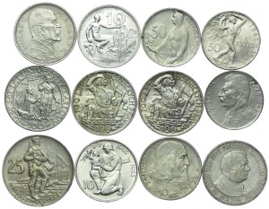 Czechoslovakia, Slovakia, set of 10, 20, 25, 50, 100 crowns 1928-1957 (12pcs).
