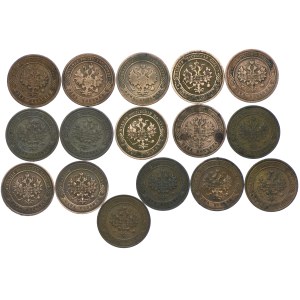 Rosja, zestaw 1 kopiejka 1899-1916 (16 szt.)