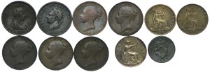 Great Britain, set 1807-1895 (11pcs).