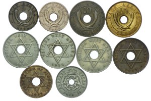 British East Africa, West Africa, Rhodesia, Nigeria 1935-1959 set (10pcs).