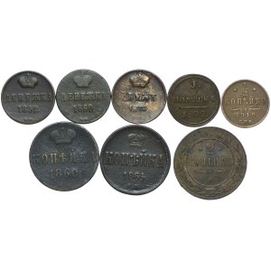 Zestaw Rosja, 1802-1914 (8szt.)