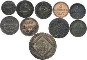 Austria-Hungary, set 1774-1866 (10pcs).
