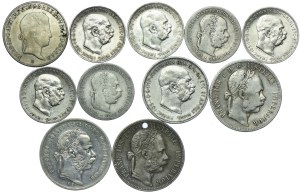 Austria-Hungary, set 1842-1915 (11pcs).