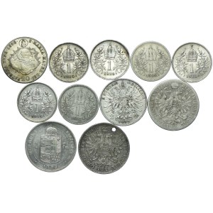 Austro-Węgry, zestaw 1842-1915 (11szt.)