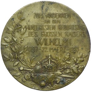 Medal, Germany, Prussia - Wilhelm II, Grosse Kaiser 100 years - 1897