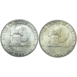 USA, zestaw 1 dolar 1976 San Francisco (2szt.)