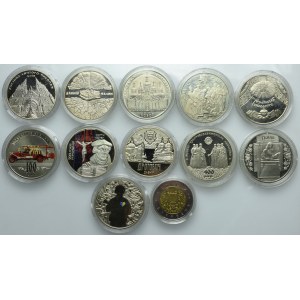 Ukraina, zestaw 5 hrywien 1998-2017 (12szt.)