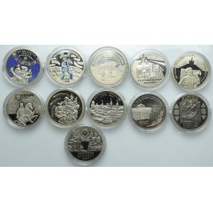 Ukraina, zestaw monet okolicznościowych, 5 hrywien 2011-2017 (11szt.)