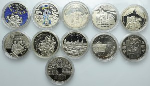 Ukraine, set of 5 hryvnias 2011-2017 (11pcs.)