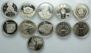 Ukraine, set of 5 hryvnias 2011-2017 (11pcs.)