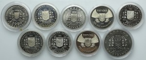 Ukraine, set of 200,000 carbuncles 1995-1996 (9pcs.)