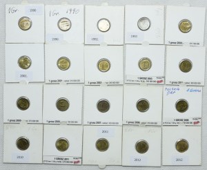1 penny 1990-2024 set (66pcs).