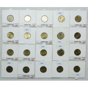 5 groszy 2000-2023 (48szt.)