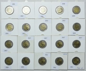 5 gold 1994-2022 (24pcs).