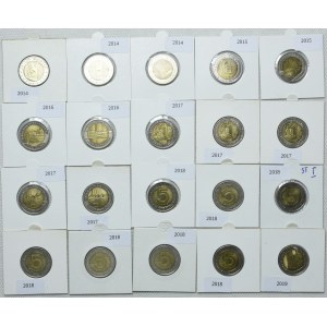5 złotych 2014-2023 okolicznościowe (90szt.)