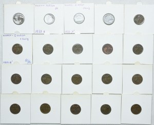 Germany, Third Reich, set 1, 2 fenigs 1936-1940 (54pcs).